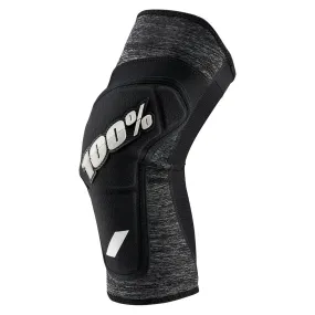 100% Ridecamp Knee Pads - Heather Grey/Black