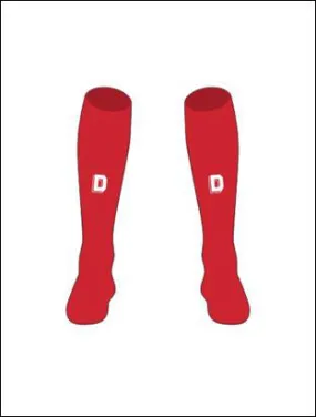 2024 DOLPHINS MENS PLAYING SOCKS RED