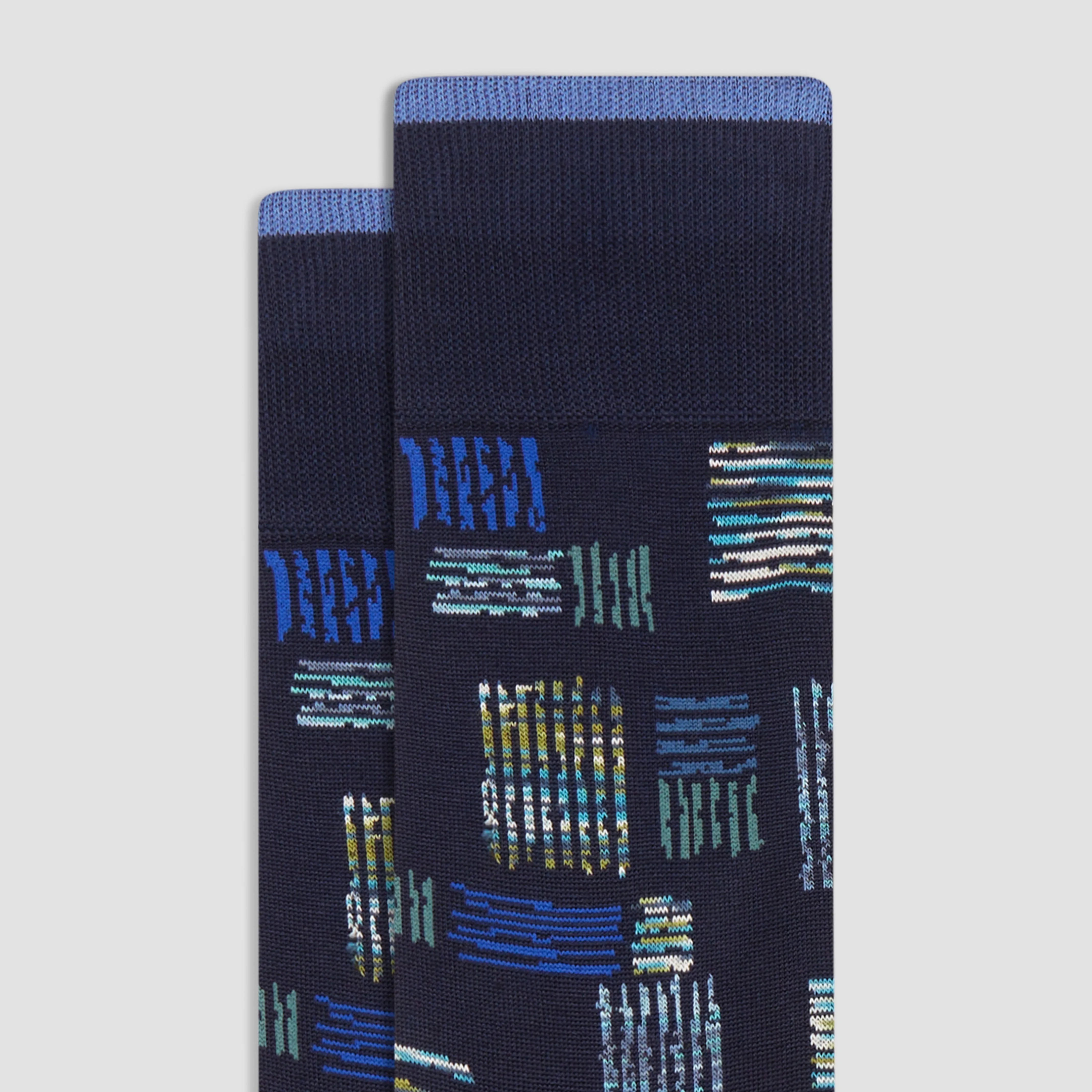 Abstract Mid-Calf Socks