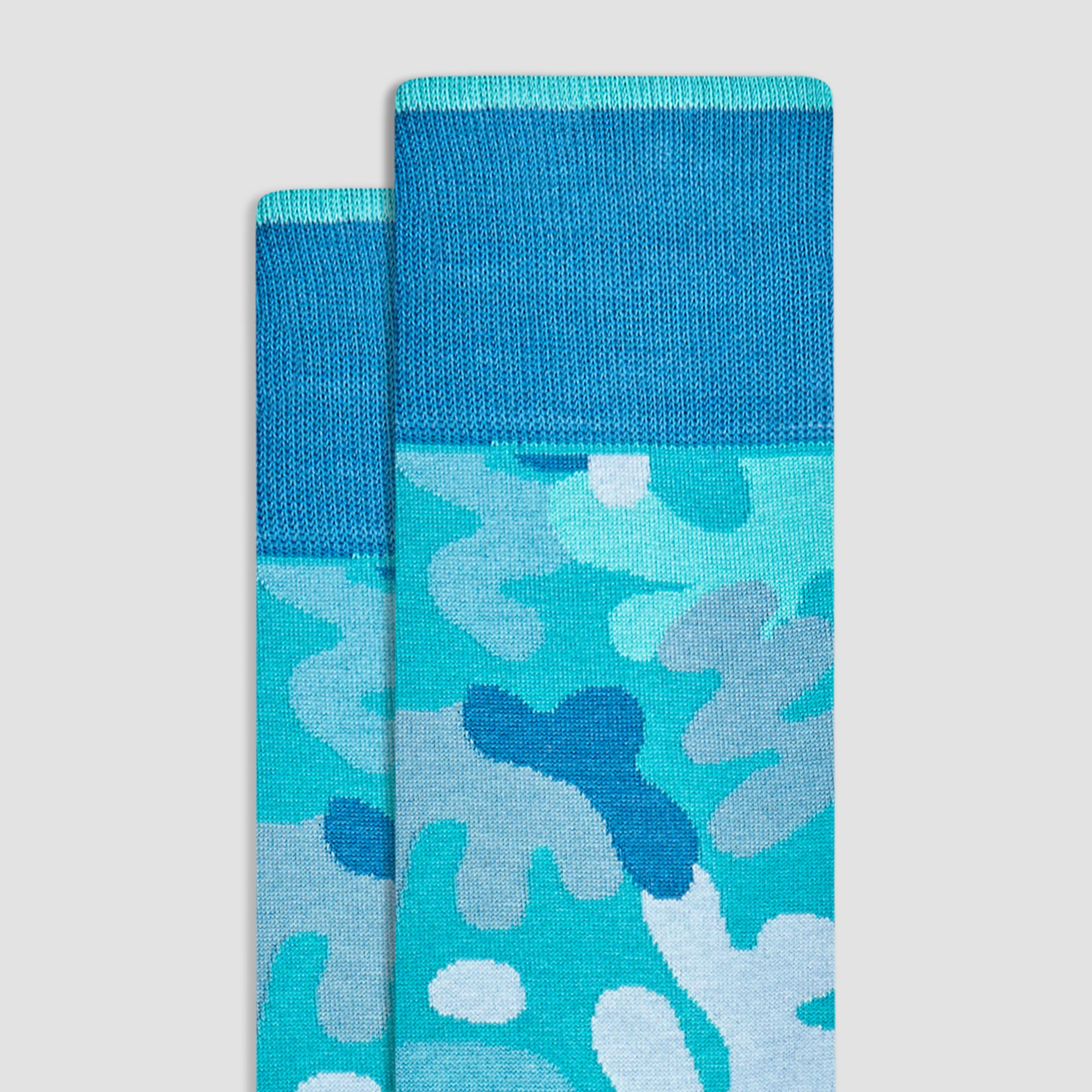 Abstract Mid-Calf Socks