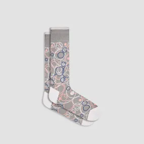 Abstract Mid-Calf Socks