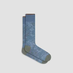 Abstract Mid-Calf Socks