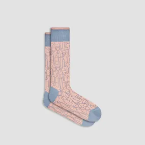 Abstract Mid-Calf Socks