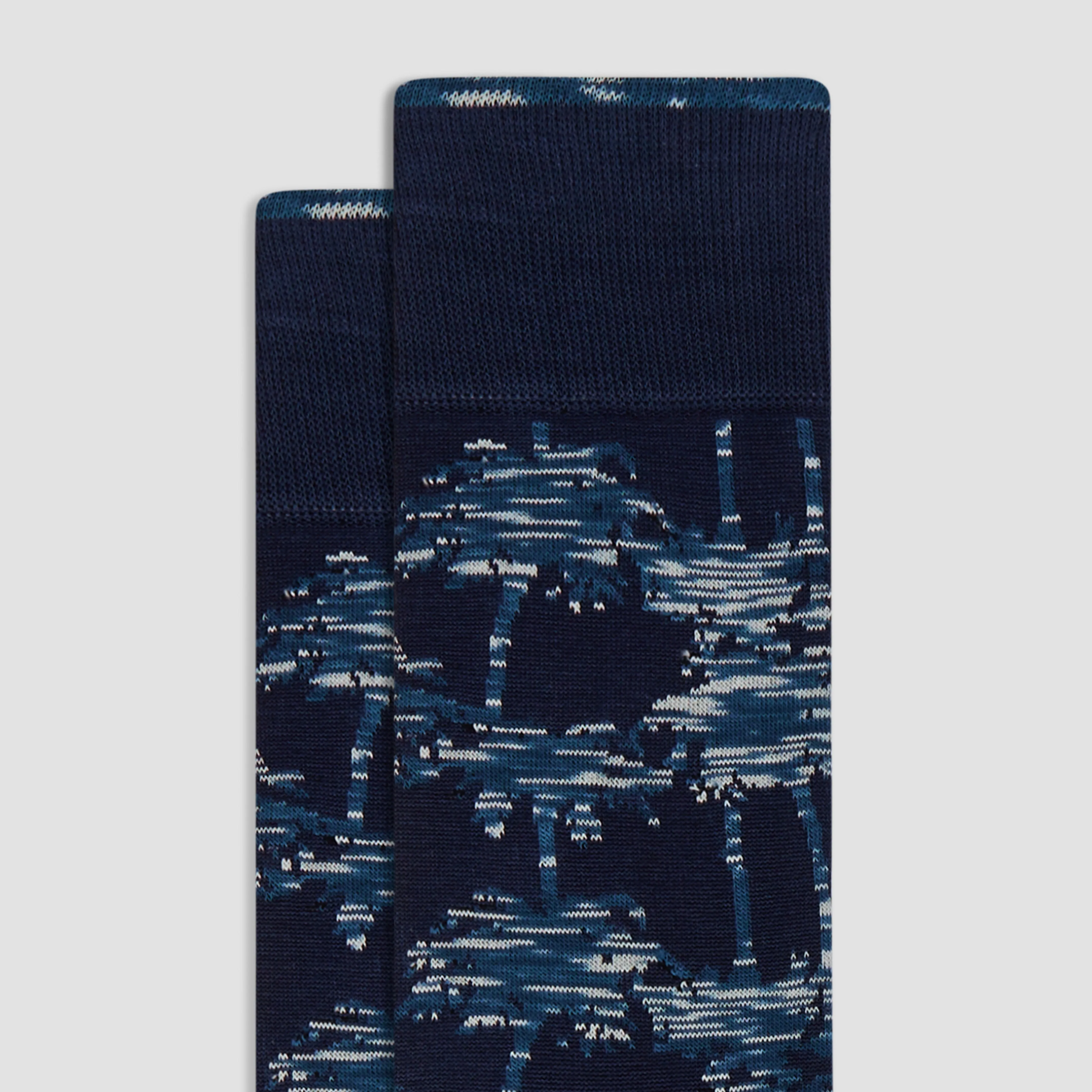 Abstract Mid-Calf Socks