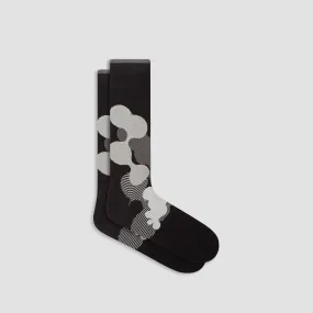 Abstract Mid-Calf Socks