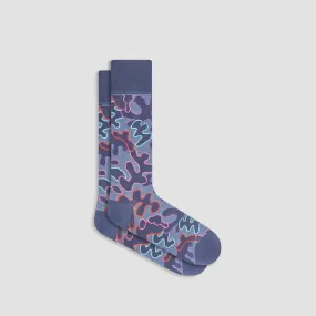 Abstract Mid-Calf Socks