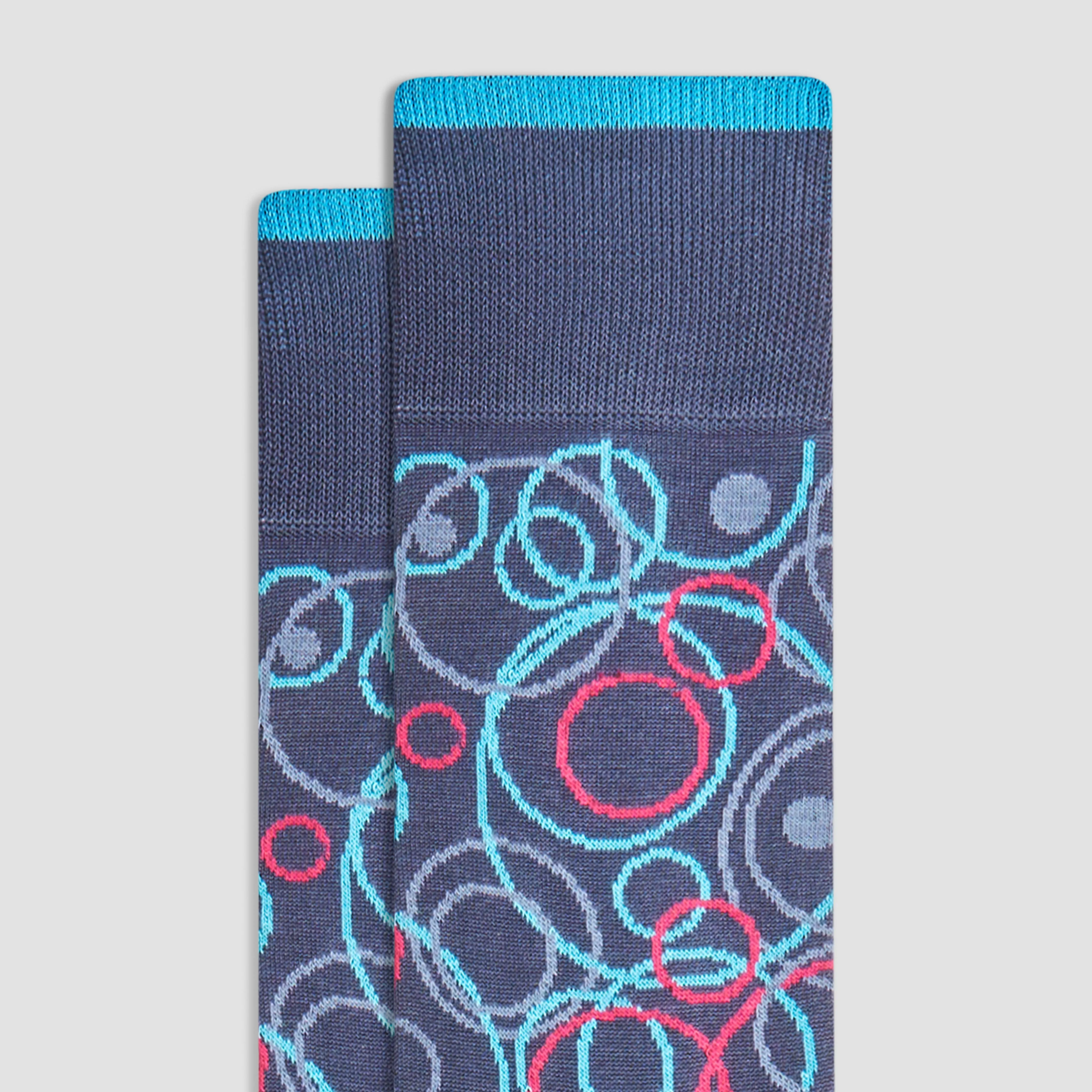 Abstract Mid-Calf Socks