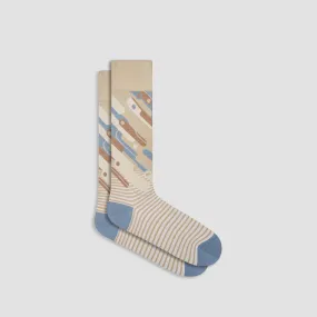 Abstract Mid-Calf Socks