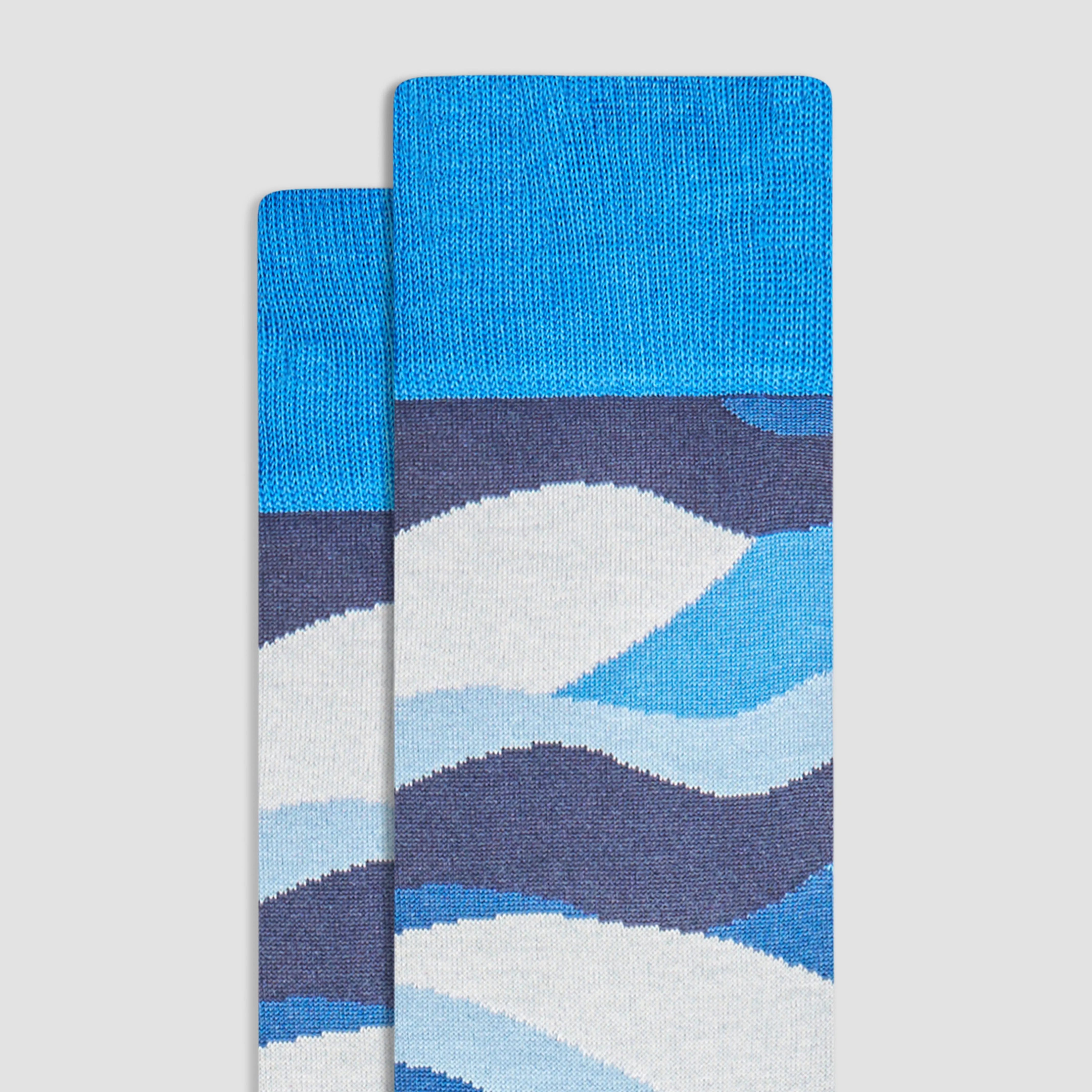 Abstract Mid-Calf Socks