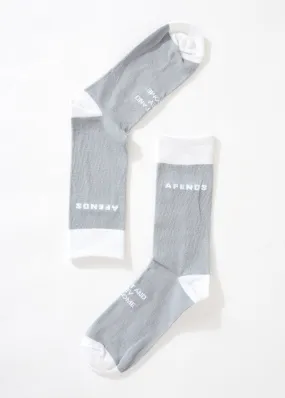 AFENDS Unisex Build It - Crew Socks - Grey