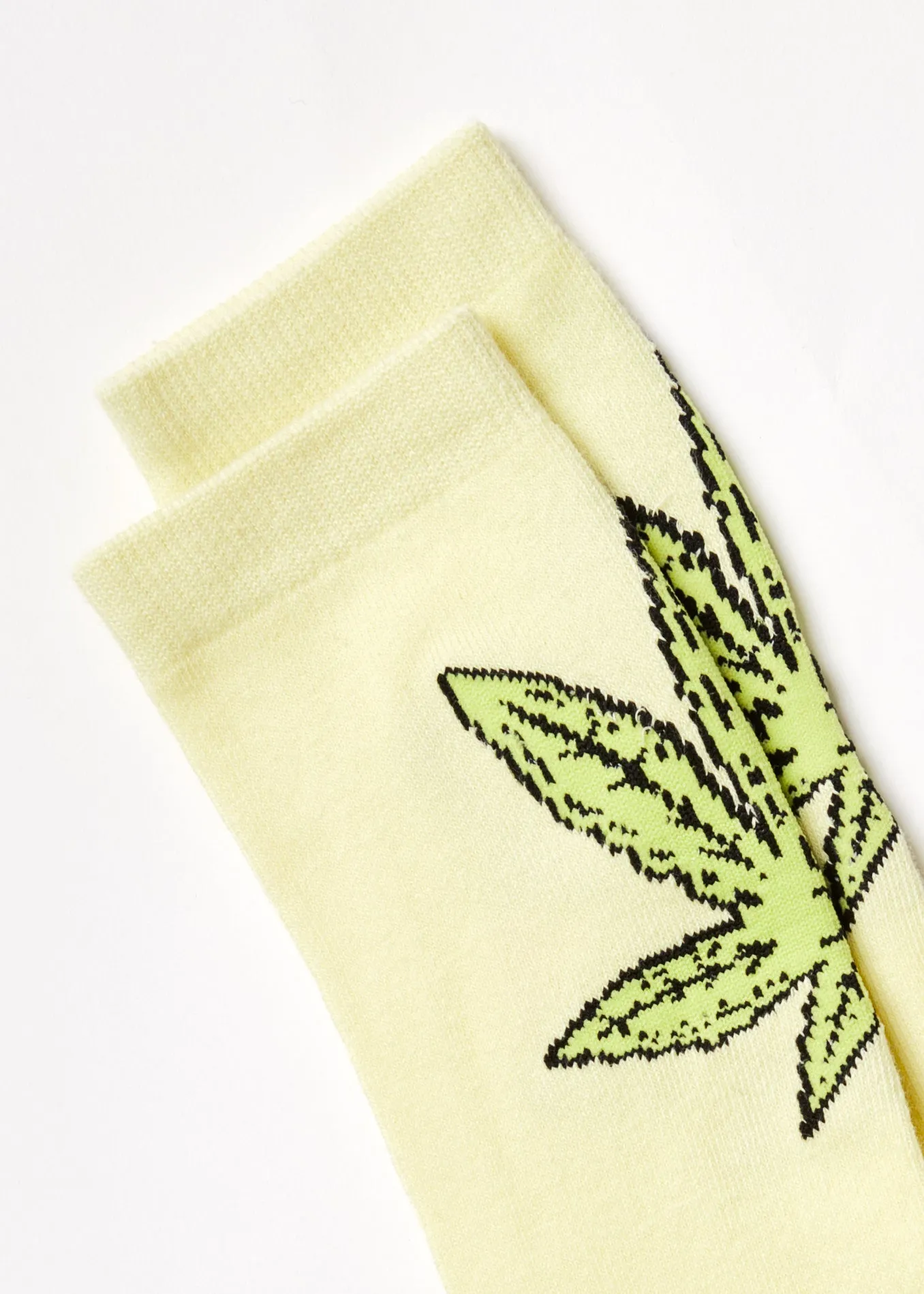 AFENDS Unisex Coasting - Crew Socks - Citron