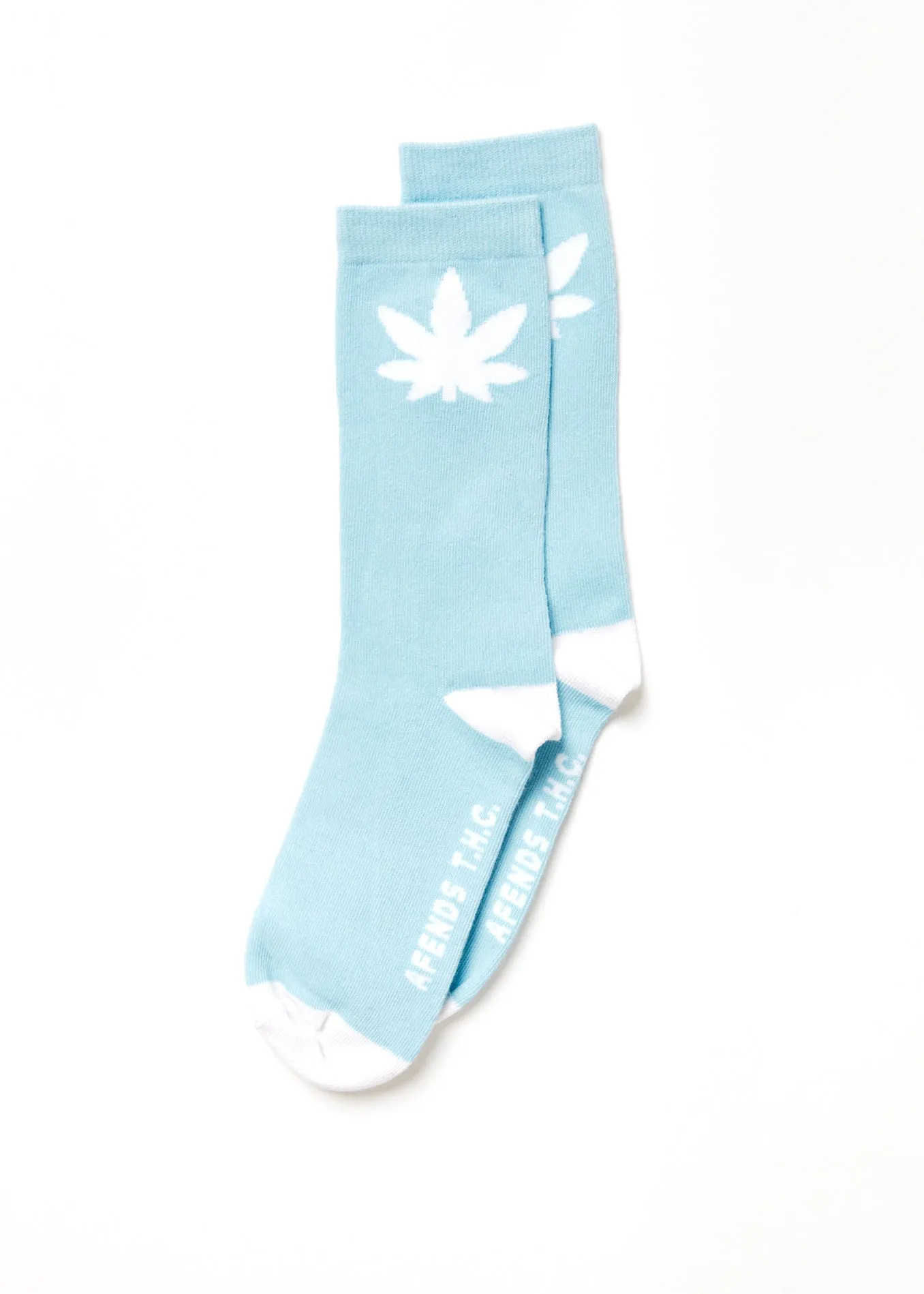 AFENDS Unisex Controlla - Crew Socks - Sky Blue