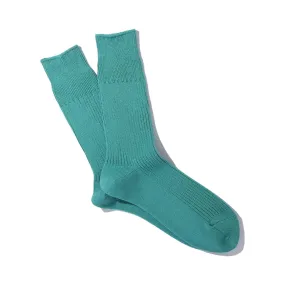 Anonymous Ism Brilliant Trinton Green Cotton Blend Crew Socks