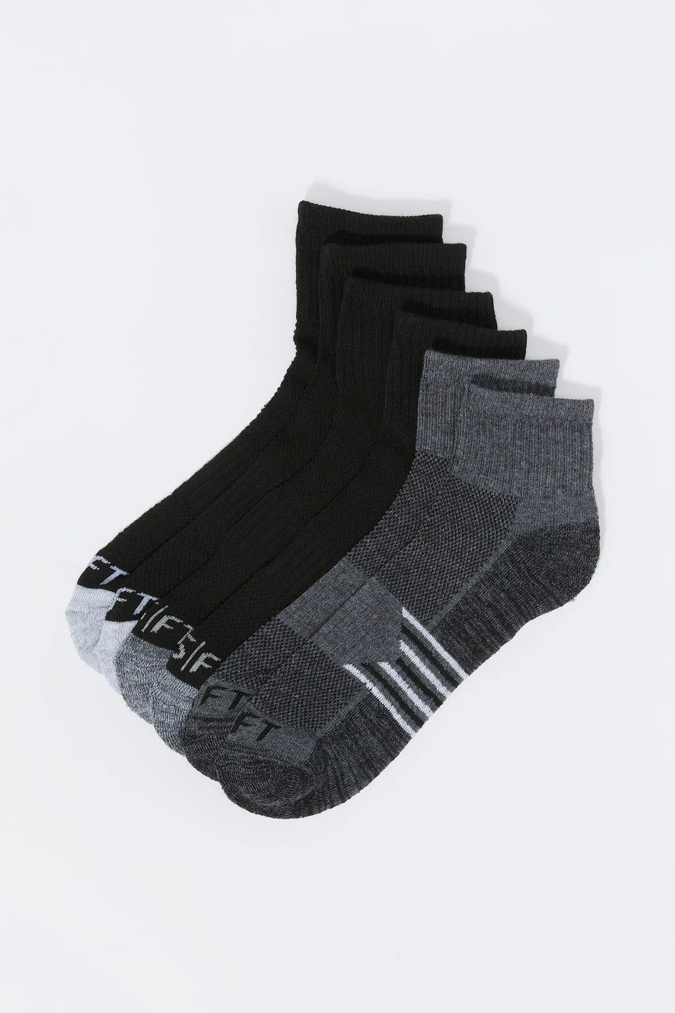 Assorted Athletic Quarter Socks (6 Pack)