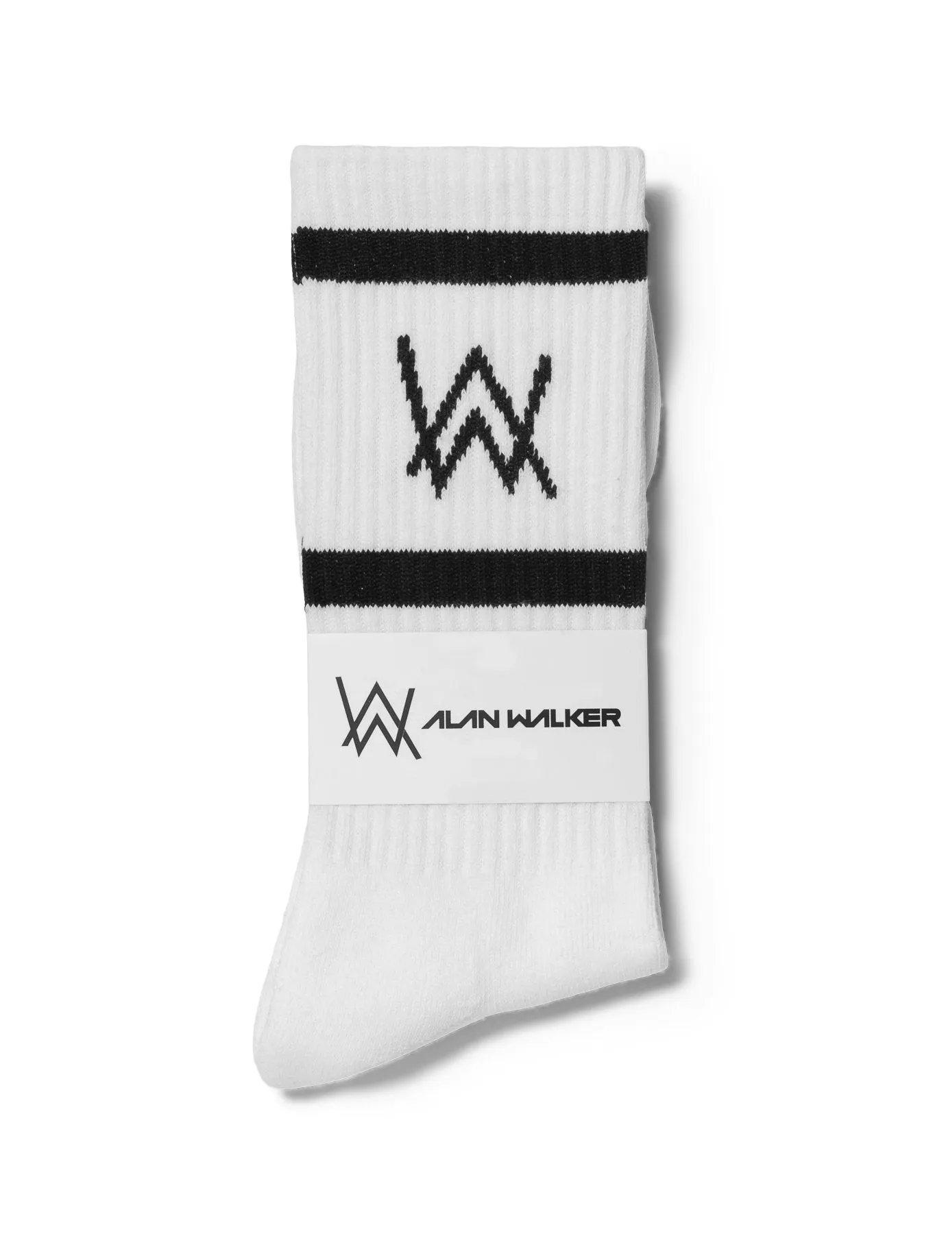 AW LOGO SPORTS SOCKS - BLACK/WHITE