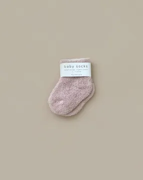 Baby Pile Knit Socks - Pink