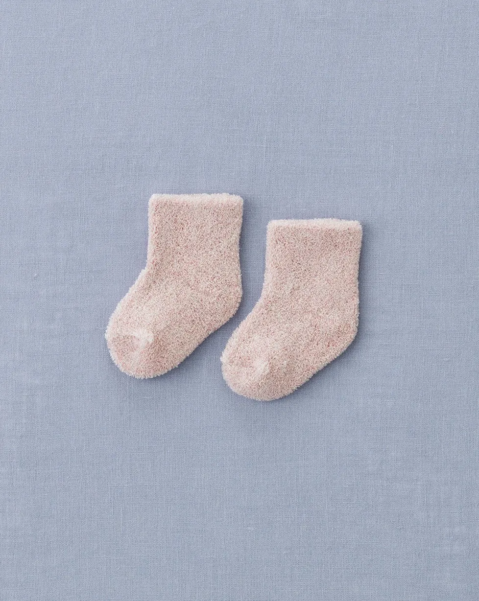 Baby Pile Knit Socks - Pink