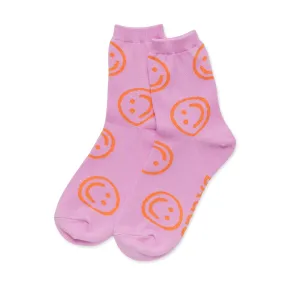 Baggu Crew Socks - Peony Happy