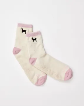 Black Dog Classc Slipper Socks