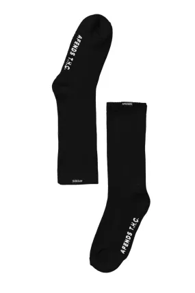 Black Everyday Hemp Socks One Pack