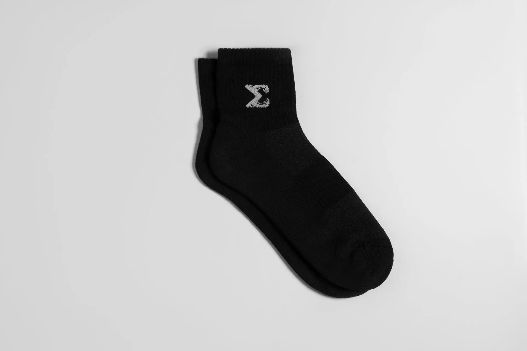 Black Short Crew Socks