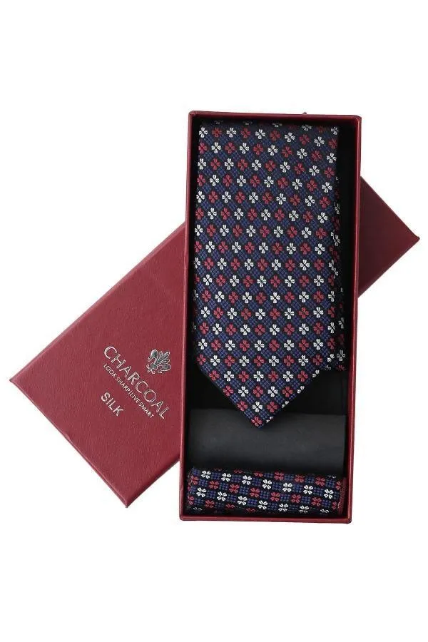 BOX SILK TIE SET