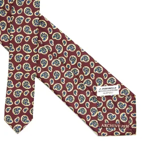 BURGUNDY SILK TIE