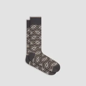 Chevron Stripe Mid-Calf Socks