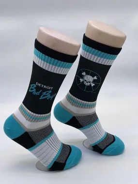 Copy of Bad Boy Classic Crew Socks - Teal Basketball