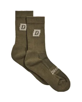 DISSYCO CREW SOCKS(ARMY GREEN)