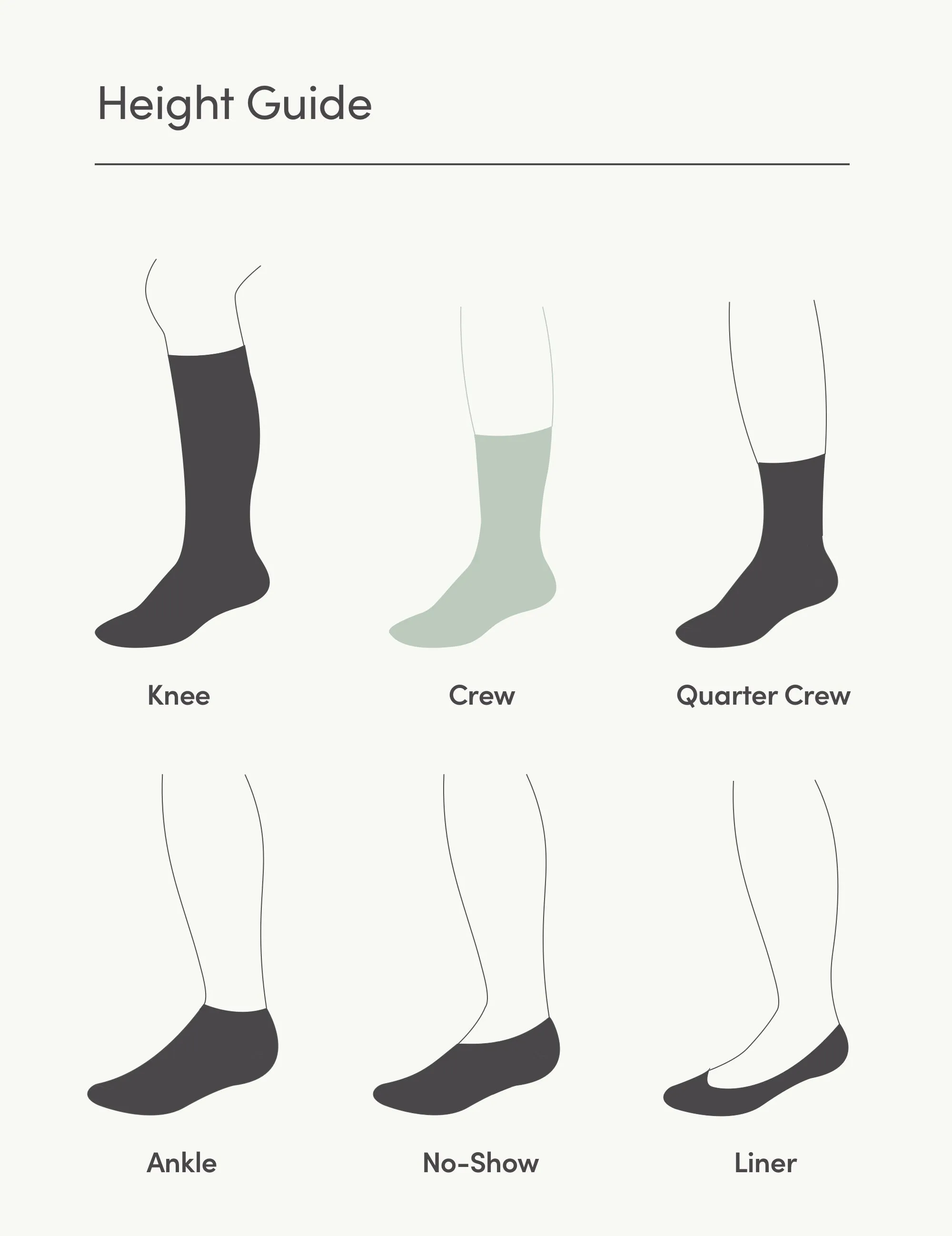 Everyday Crew Socks - Slate