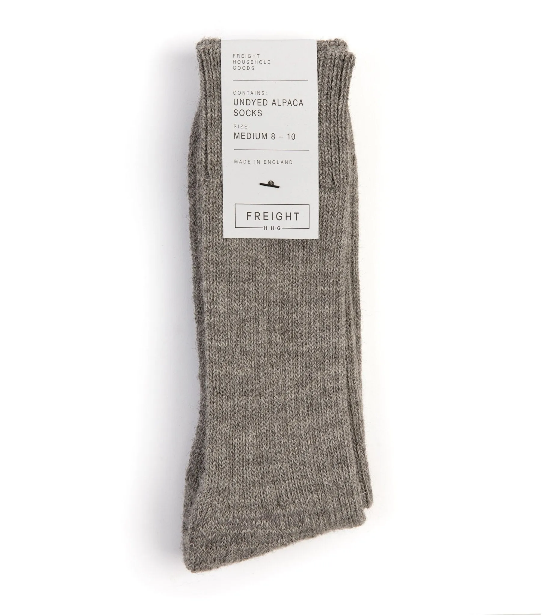 Freight Alpaca Cushion Sole Socks: Pale Grey