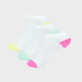 Girls 2pk White Trainer Socks