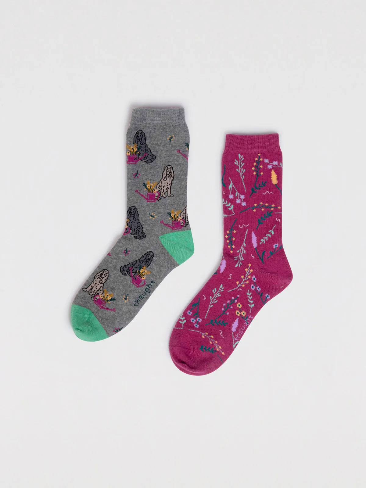 Hazel Organic Cotton Dog Pack Of Socks - Multi