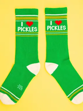 I ❤️ Pickles Gym Crew Socks