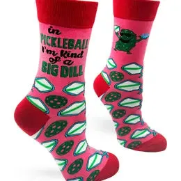 In Pickleball I'm Kind of A big Deal  Men's Novelty Crew Socks