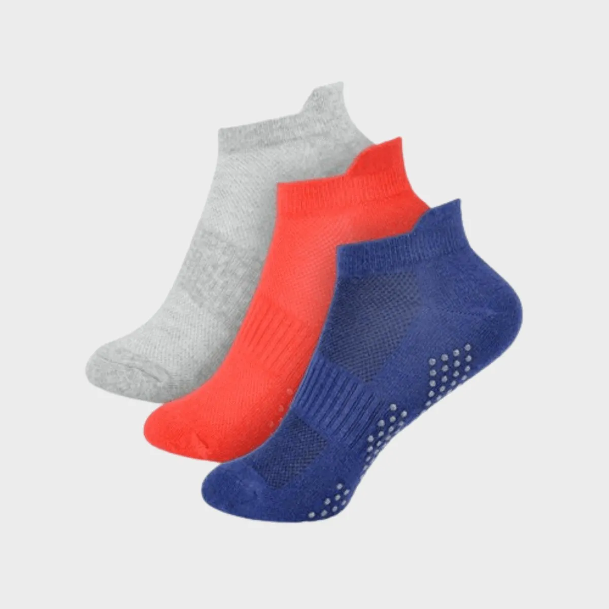 Kids 3 Pack Trainer Socks with Grippers