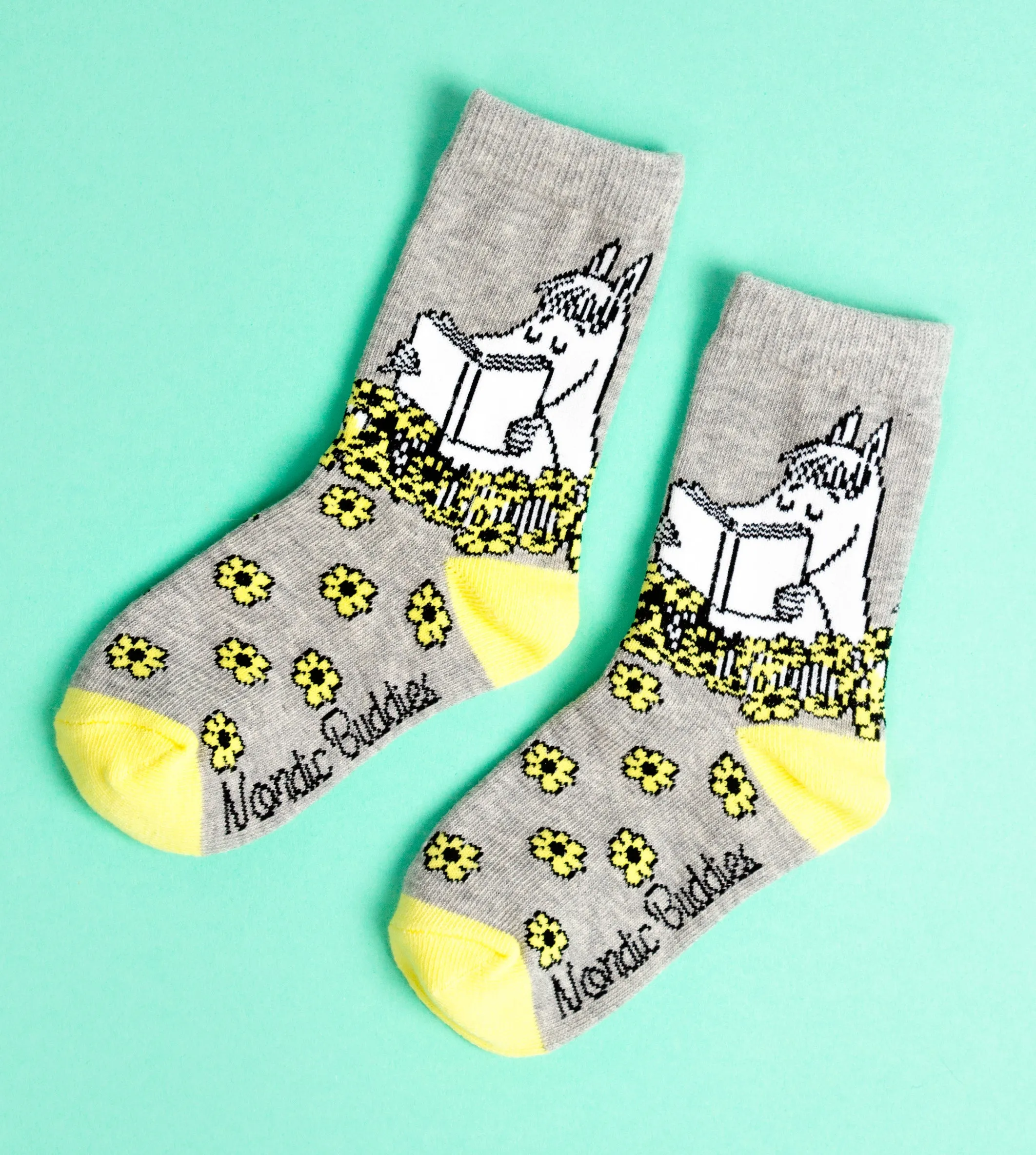 Kids Double Pack Snorkmaiden Socks - Grey/Pink