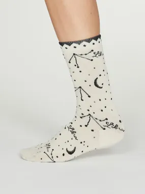 Libra Zodiac Bamboo Organic Cotton Horoscope Star Sign Socks