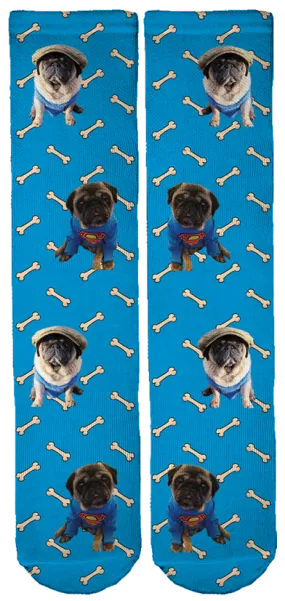 Limited Edition Bubblebecca Pugs Crew Socks