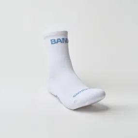 Lite Run™️ Quarter Socks - White with Skyline - 2 Pack