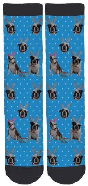 Long Island Bulldog Rescue Easter Socks