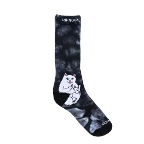 Lord Nermal Socks (Black Tie Dye)