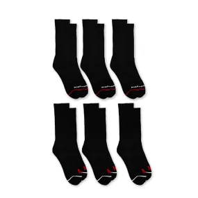 Marathon Black Socks - 6-Pack