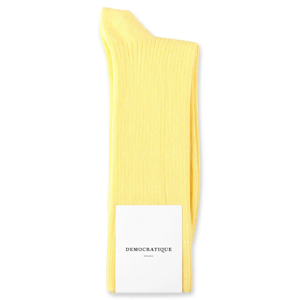 Originals Fine Rib Socks Shaded Yellow