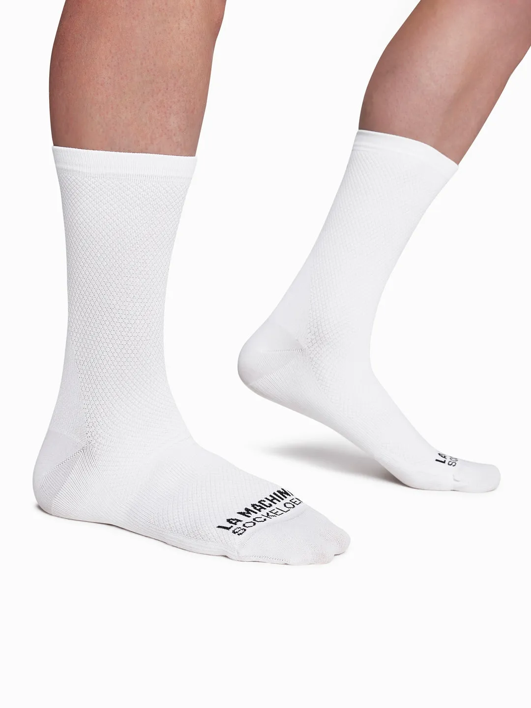 Pedal Power - Cycling Socks - White