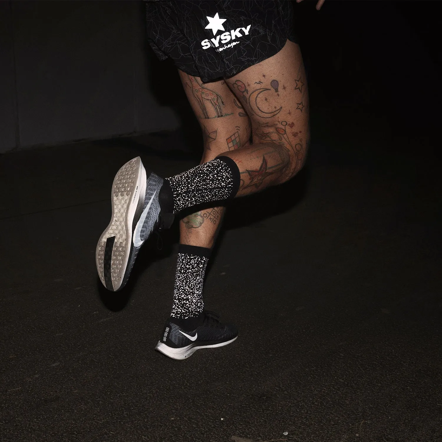 Reflective High Combat Socks