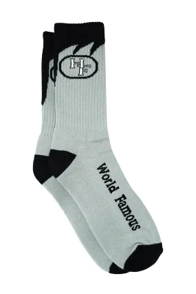 Shark Tooth Socks Grey