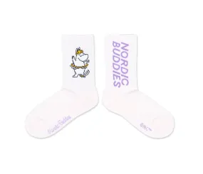 Snorkmaiden Dancing Ladies Retro Socks - Pink