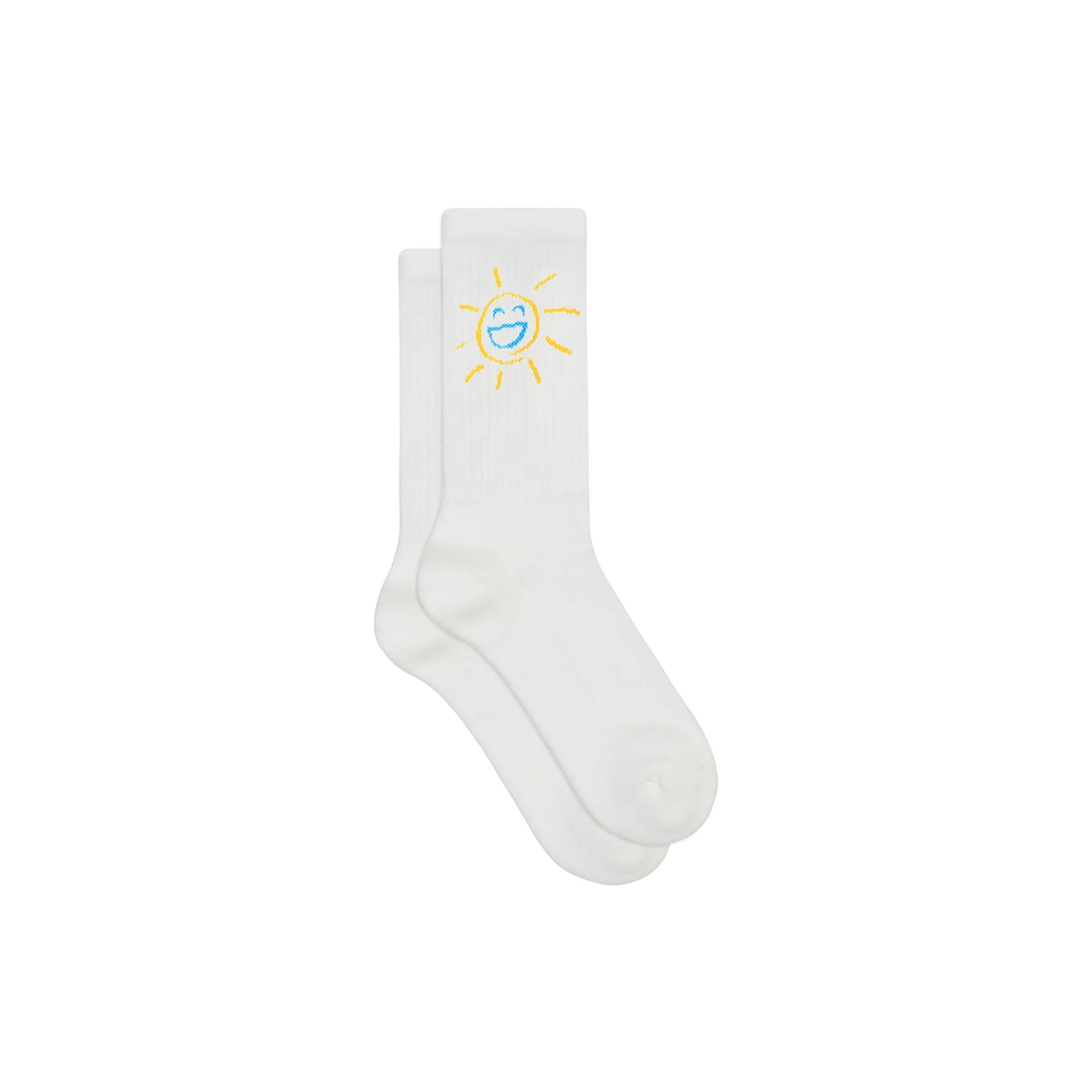 Sun Smile Tennis Socks - White